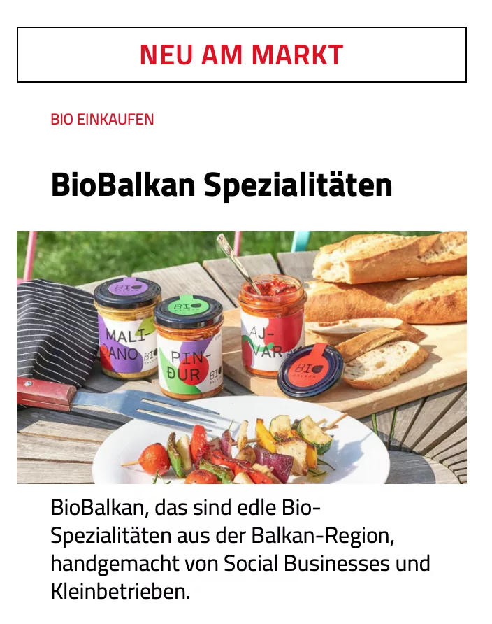 Lebensart über BioBalkan
