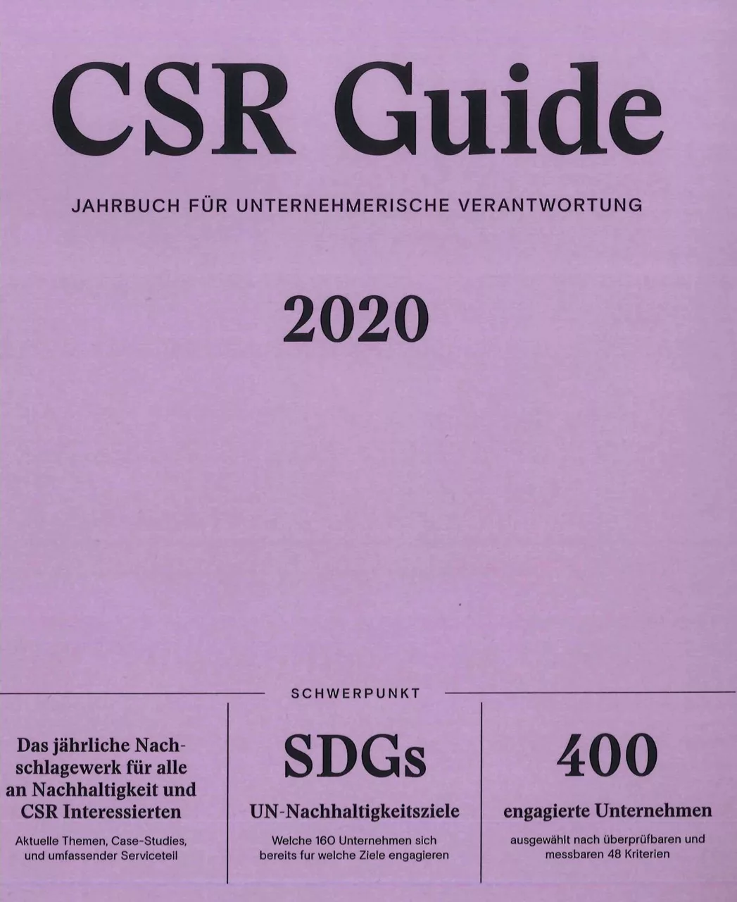 BioBalkan im CSR Guide 2020, dem Jahrbuch für unternehmerische Verantwortung
