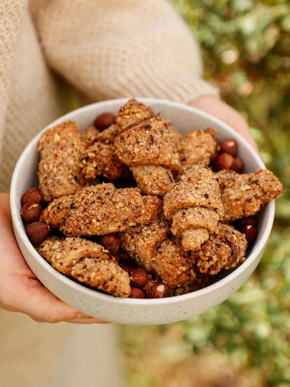 Knusprige Haselnusskipferl