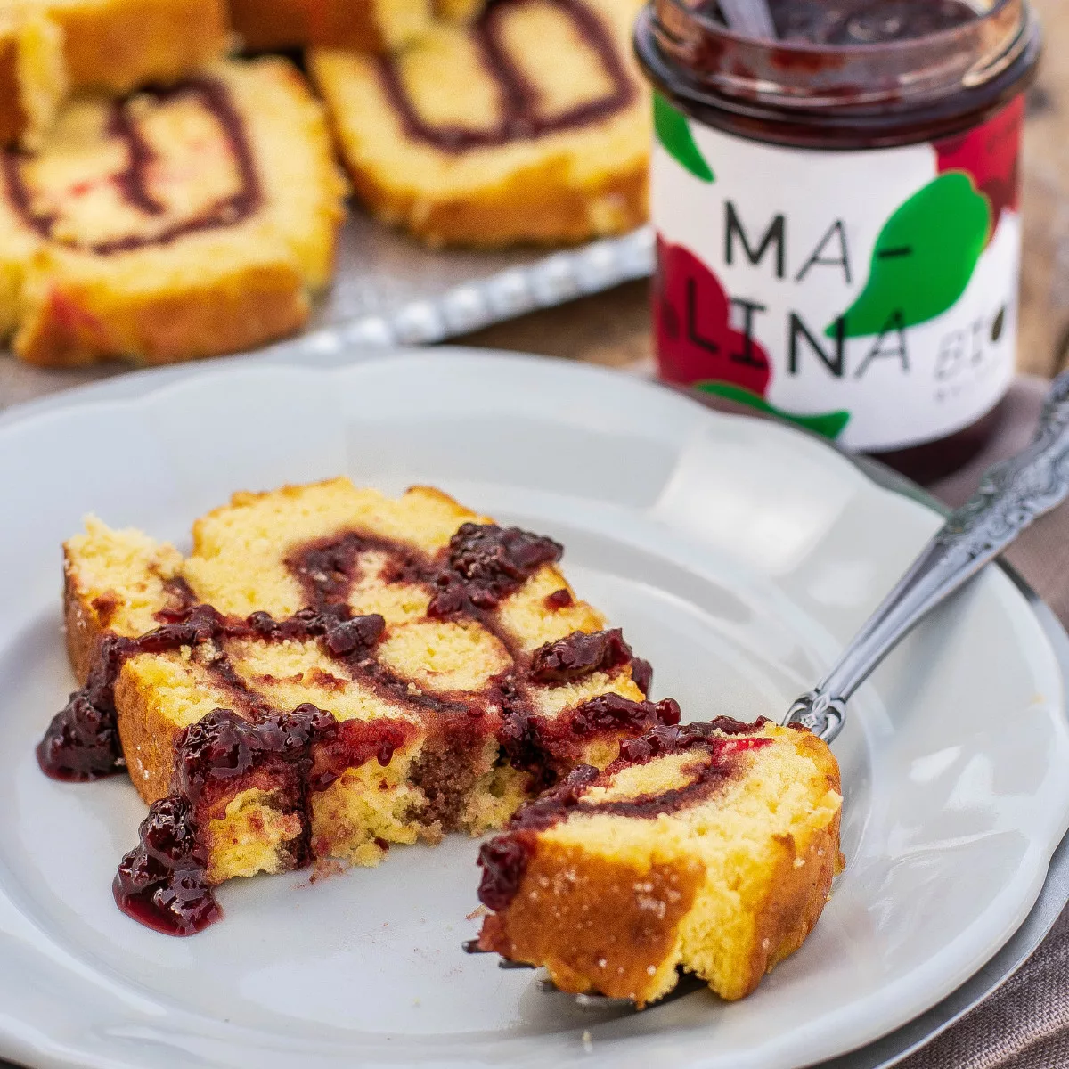 Rolat mit Malina, ein Fruchttraum