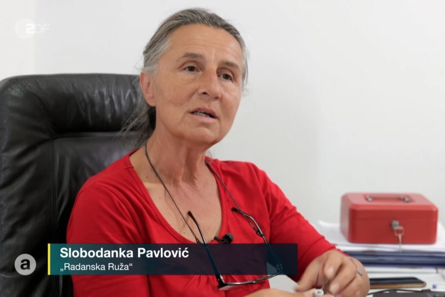 slobodanka pavlovic im gespräch mit dem ZDF Auslandsjournal
