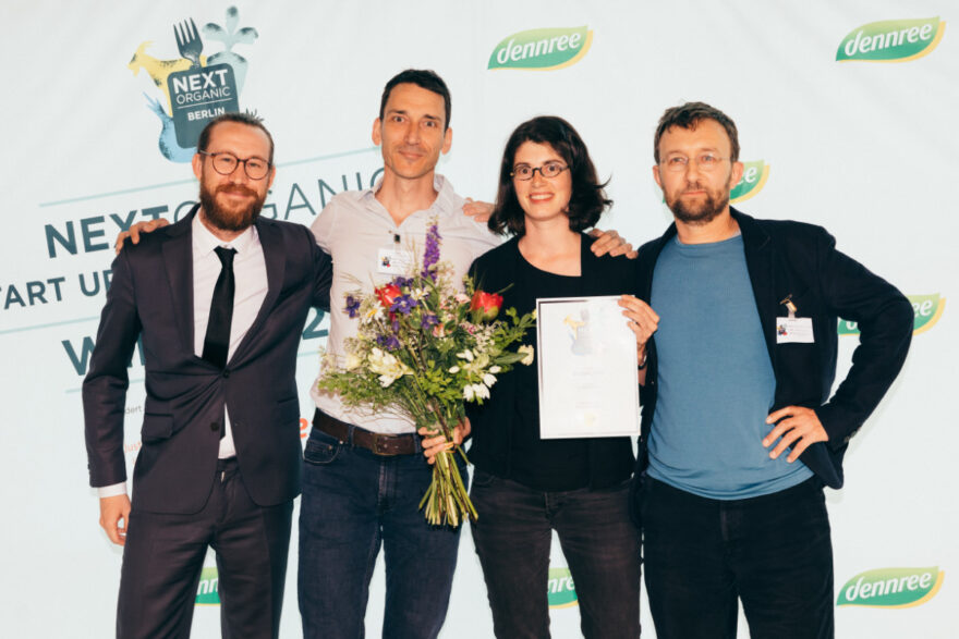 Team BioBalkan bei der Verleihung des Next Organic Awards 2019