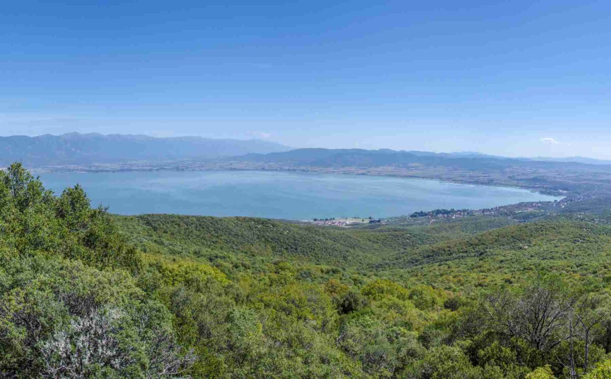 Der Dojransee im Südosten Mazedoniens, Ursprung unserer Bio Mandeln