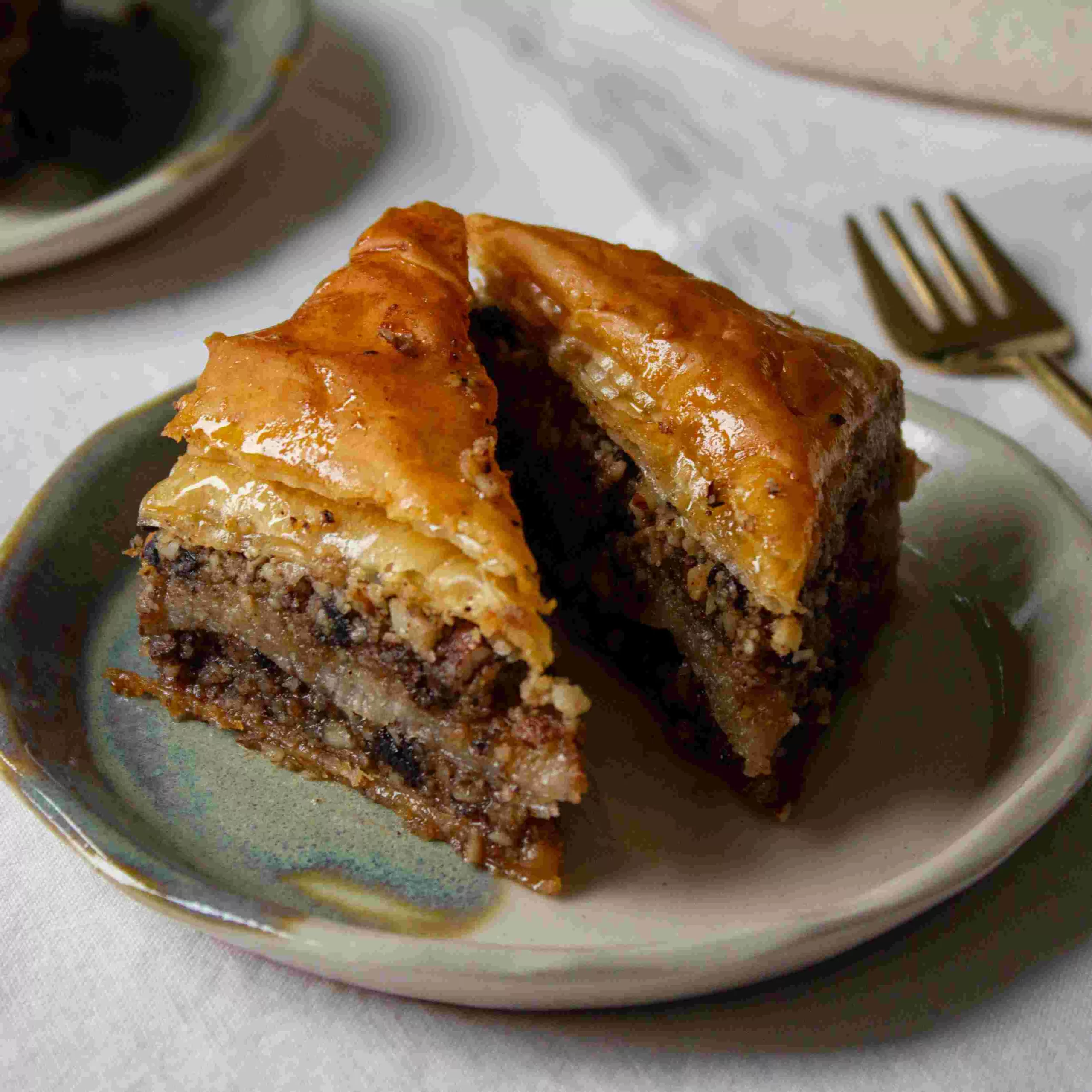 Baklava aus Bio-Mandeln und -Haselnüssen