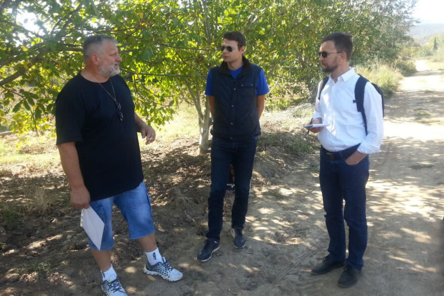 Links, Dimce Baleski, rechts, Hans-Jörg Hummer von BioBalkan