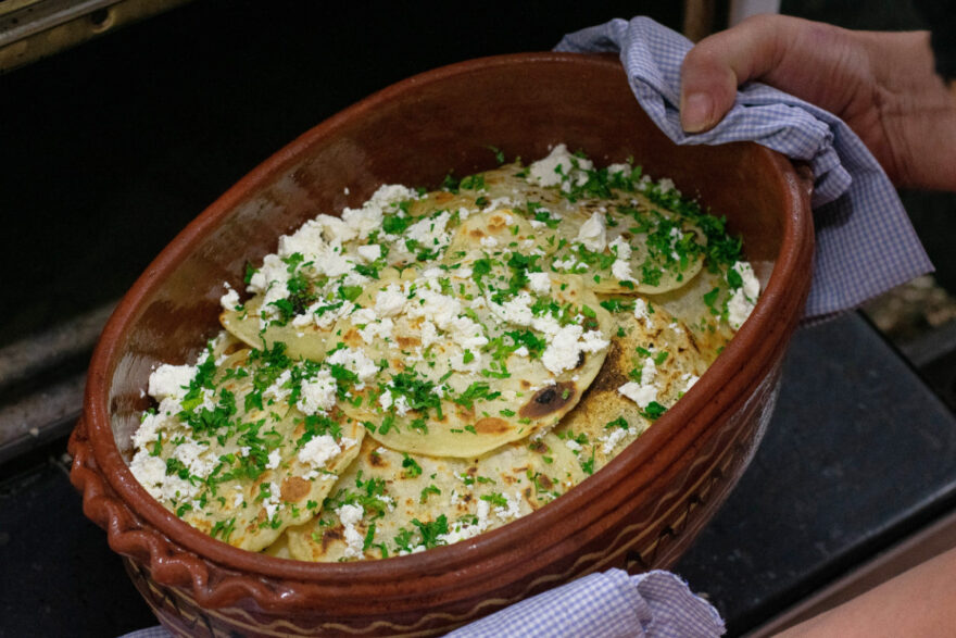 Die fast fertigen Flije vor dem Backen